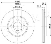 600158 Brzdový kotouč JAPKO