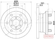 600256C Brzdový kotouč JAPKO