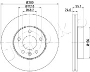 600958 Brzdový kotouč JAPKO