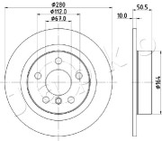 610105 Brzdový kotouč JAPKO