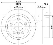 610136 Brzdový kotouč JAPKO