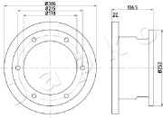 610224 Brzdový kotouč JAPKO