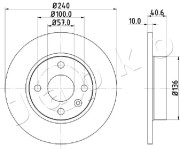 610405 Brzdový kotouč JAPKO