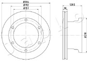 610529 Brzdový kotouč JAPKO