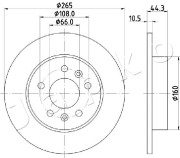 610707 Brzdový kotouč JAPKO