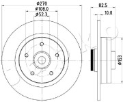 610710 Brzdový kotouč JAPKO