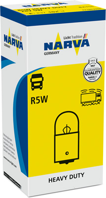 171863000 NARVA žárovka R5W (řada HEAVY DUTY) | 24V 5W | 171863000 NARVA