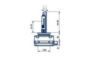 840113000 NARVA xenonová výbojka D1R | 85V 35W | 840113000 NARVA