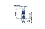 48320 žárovka H1 12V 55W (patice P14,5s) NARVA 48320 NARVA