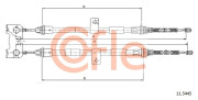 11.5445 Tažné lanko, parkovací brzda COFLE