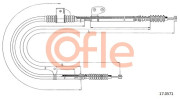 17.0571 Tažné lanko, parkovací brzda COFLE