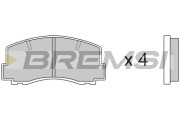 BP2256 Sada brzdových destiček, kotoučová brzda BREMSI