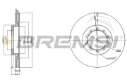 CD5183V Brzdový kotouč BREMSI