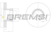 CD5255V Brzdový kotouč BREMSI