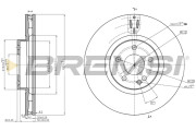 CD5379V Brzdový kotouč BREMSI