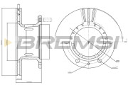 CD6153V Brzdový kotouč BREMSI