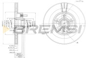 CD6177V Brzdový kotouč BREMSI