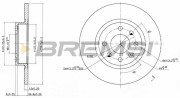 CD6213S Brzdový kotouč BREMSI