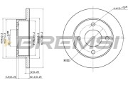 CD6381S Brzdový kotouč BREMSI