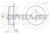 CD6435S Brzdový kotouč BREMSI