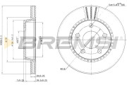 CD6519V Brzdový kotouč BREMSI