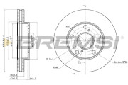 CD6702V Brzdový kotouč BREMSI