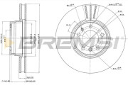 CD6832V Brzdový kotouč BREMSI