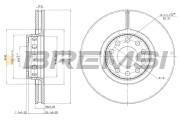 CD6954V Brzdový kotouč BREMSI