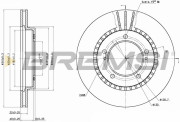 CD6979V Brzdový kotouč BREMSI