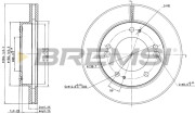 CD6993V Brzdový kotouč BREMSI
