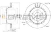 CD7004V Brzdový kotouč BREMSI