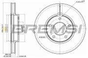 CD7069V Brzdový kotouč BREMSI