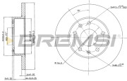 CD7100S Brzdový kotouč BREMSI