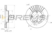 CD7105V Brzdový kotouč BREMSI