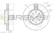 CD7119V Brzdový kotouč BREMSI