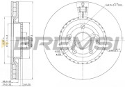 CD7139V Brzdový kotouč BREMSI