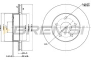 CD7169V Brzdový kotouč BREMSI