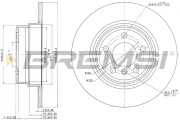 CD7255S Brzdový kotouč BREMSI