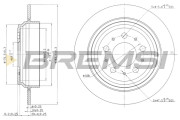 CD7259S Brzdový kotouč BREMSI