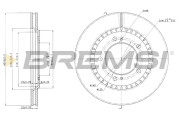 CD7282V Brzdový kotouč BREMSI