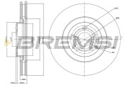 CD7318V Brzdový kotouč BREMSI