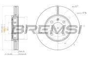 CD7365V Brzdový kotouč BREMSI