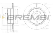 CD7366V Brzdový kotouč BREMSI