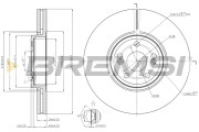 CD7405V Brzdový kotouč BREMSI