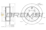 CD7410S Brzdový kotouč BREMSI