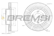 CD7430V Brzdový kotouč BREMSI