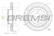 CD7432V Brzdový kotouč BREMSI