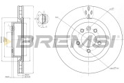 CD7434V Brzdový kotouč BREMSI