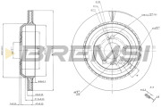 CD7531V Brzdový kotouč BREMSI