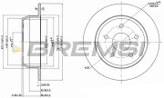 CD7553S Brzdový kotouč BREMSI